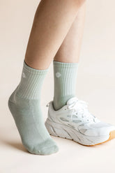 Adult Crew Socks in Thyme