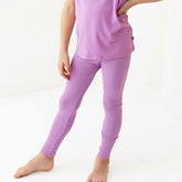 Ribbed Leggings in Poi