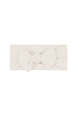 Knotted Bow Headband in Oat
