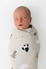 Swaddle Blanket in Fluffy Cat
