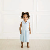 Polo Bodysuit Dress in Breeze