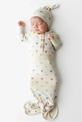 Knotted Gown with Hat Set in Pastel Mickey Mouse