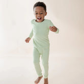 Long Sleeve Pajamas in Basil