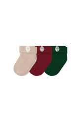 Baby 3-Pack Socks in Holiday