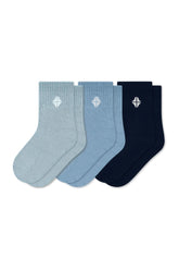 Crew Socks Combo 3-Pack in Cool