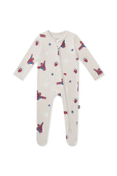 Zippered Footie in Spider-Man