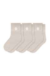Crew Socks Combo 3-Pack in Oat