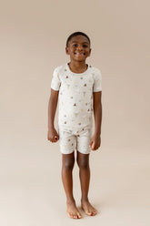 Short Sleeve Pajamas in Starry Icon