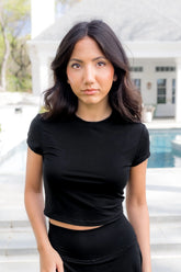 Bamboo Flex Baby Tee in Midnight