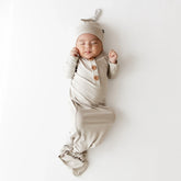 Knotted Gown with Hat Set in Oat