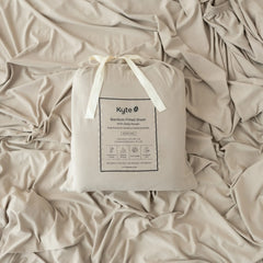 Fitted Sheet with Pillowcases in Almond