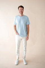 Men's Crew Neck Tee in Breeze