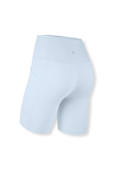Bamboo Flex High Rise Biker Short in Breeze