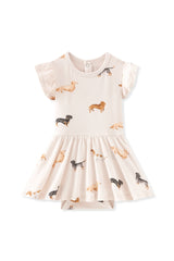 Twirl Bodysuit Dress in Dachshund