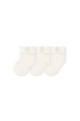 Baby 3-Pack Socks in Cloud