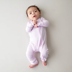Zippered Romper in Thistle