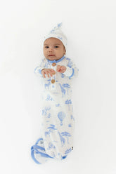 Knotted Gown with Hat Set in Toile Safari