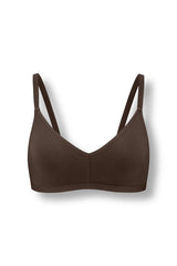 Women's V-Neck Bra in Toffee
