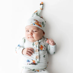 Knotted Gown with Hat Set in Winnie the Pooh Hundred Acre Wood
