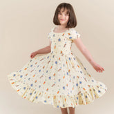 Puff Sleeve Twirl Dress in Winnie the Pooh Celebration