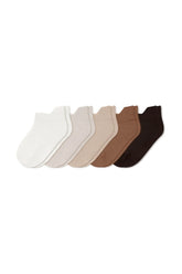 Ankle Socks Combo 5-Pack in Cafe