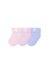 Baby 3-Pack Socks in Petal