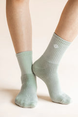 Adult Crew Socks in Thyme