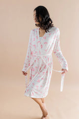 Women's Lounge Robe in Toile Ballet
