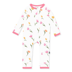 Zippered Romper in Tulip