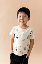 Toddler Basic Tee in Fluffy Cat