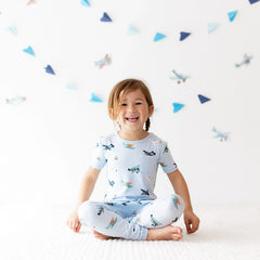 Short Sleeve with Pants Pajamas in Take Off