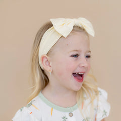 Bow Headband in Chamomile
