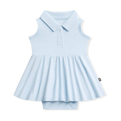 Polo Bodysuit Dress in Breeze