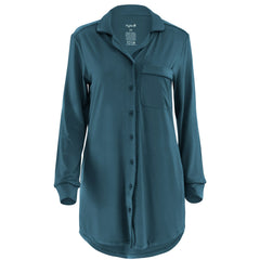 Long Sleeve Women’s Nightshirt in Atlantic