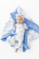 Baby Blanket in Toile Safari