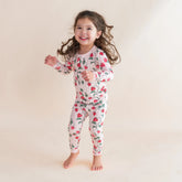 Long Sleeve Pajamas in Strawberry Fields