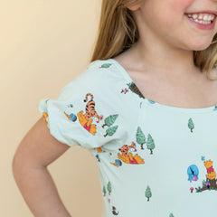 Puff Sleeve Twirl Dress in Winnie the Pooh Hundred Acre Wood