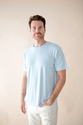 Men's Crew Neck Tee in Breeze