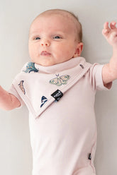 Bib in Blush Butterfly