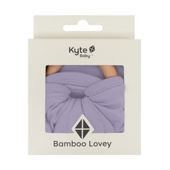 Lovey in Taro with Removable Wooden Teething Ring