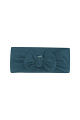 Knotted Bow Headband in Atlantic