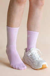 Adult Crew Socks in Thistle
