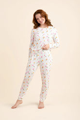 Women's Jogger Pajama Set in Tulip