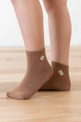 Crew Socks Combo 3-Pack in Cafe