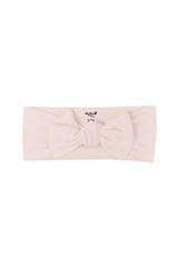Knotted Bow Headband in Blush