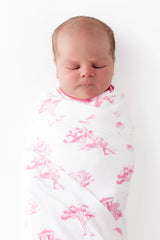 Swaddle Blanket in Toile Ballet