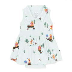 Polo Bodysuit Dress in Winnie the Pooh Hundred Acre Wood
