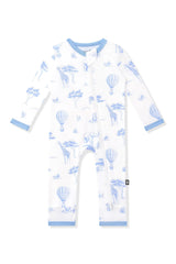 Zippered Romper in Toile Safari