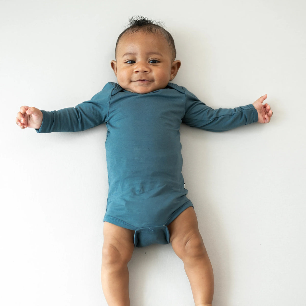 Long Sleeve Bodysuit in Atlantic
