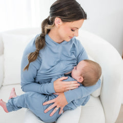 Women's French Terry Nursing Hoodie in Slate